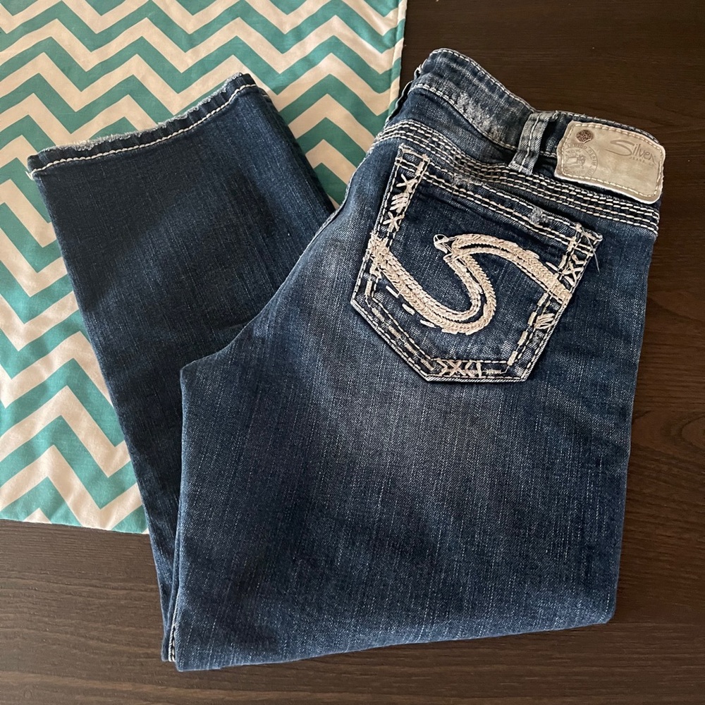 Silver capris 23” inseam sz 34